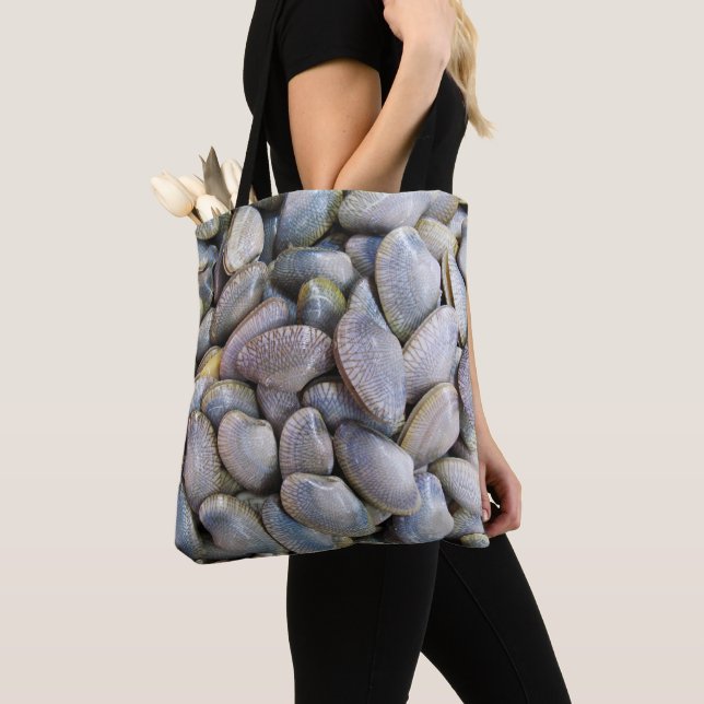Bolsa Tote Venus Clam [ห อ ย ล า ย] (Close Up)