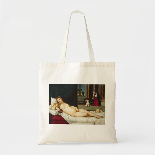 Bolsa Tote Vênus de Urbino por Titian (Frente)