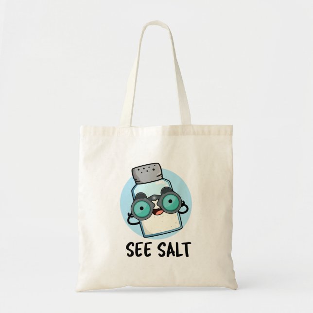 Bolsa Tote Ver Salt Funny Sea Salt Pun (Frente)