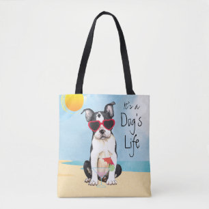 Bolsa Tote Verão de Boston Terrier