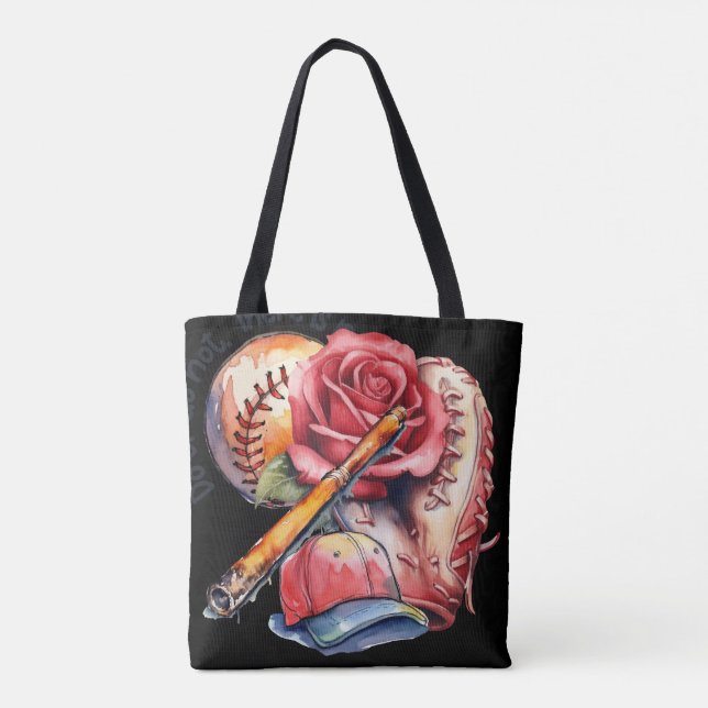 Bolsa Tote Verão de Softball (Verso)
