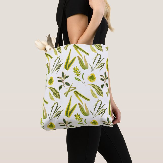 Bolsa Tote Verão Floral Vintage  (Close Up)