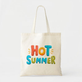 Bolsa Tote Verão quente - Carimbo da temporada de verão quent