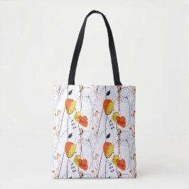 Bolsa Tote Verão tropical | Belos Design de flores amarelas