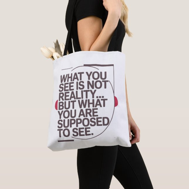 Bolsa Tote Verdade como Projetada para Você (Close Up)