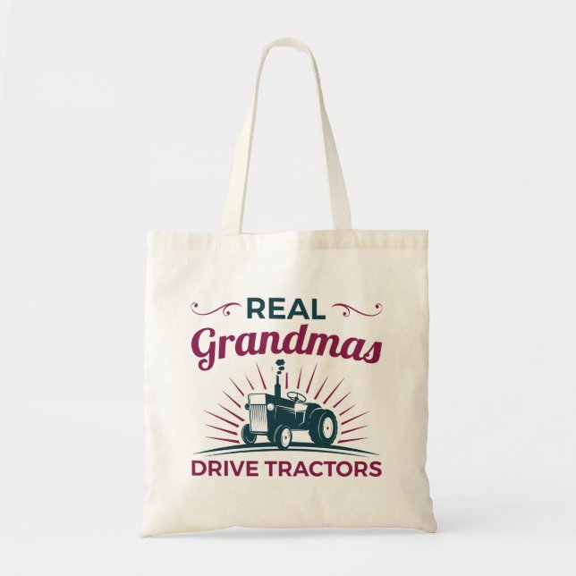 Bolsa Tote Verdadeiro Avô Dirige Tratadores Vovó Farmer (Frente)