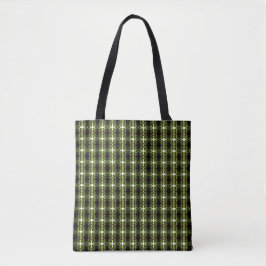 Bolsa Tote Verdant Abstract Green Gold Black White Fluid Art
