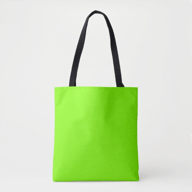 Bolsa Tote Verde Brilhante - Saco dos Toques (Frente)