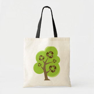 Bolsa Tote Verde da árvore do reciclar