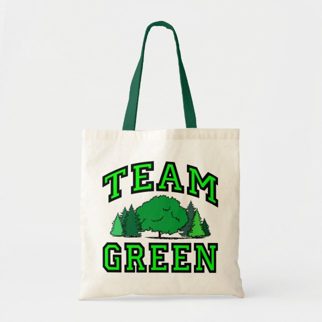 Bolsa Tote Verde da equipe (Frente)