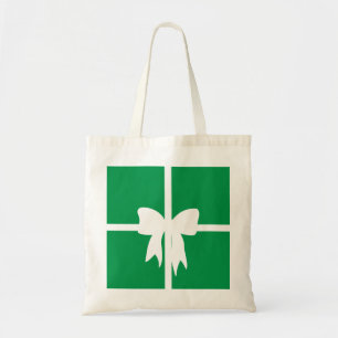 Bolsa Tote Verde embrulhado presente