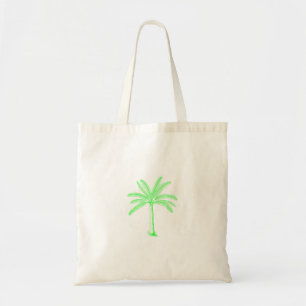 Bolsa Tote Verde-esboço-árvore-palma
