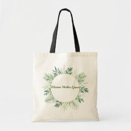 BOLSA TOTE VERDE FLOR COM DEDICAÇÃO