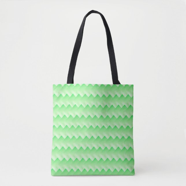 Bolsa Tote Verde gradiente no embaralhamento (Frente)