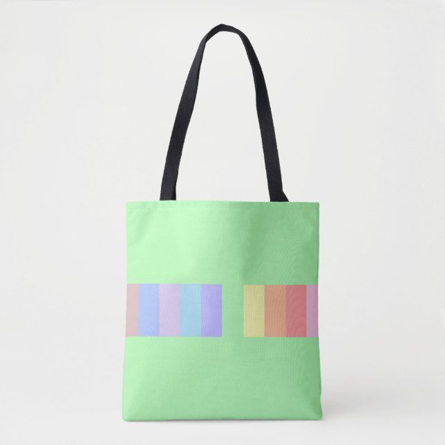 Bolsa Tote Verde limão de Pastel (Frente)