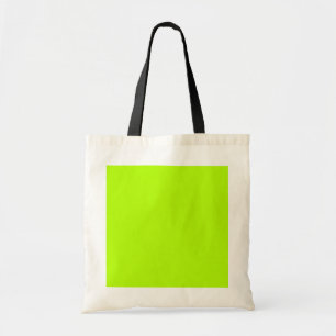 Bolsa Tote Verde limão elétrico vibrante pronto para personal