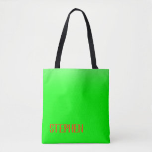 Bolsa Tote Verde limão Simples e Moderno e Laranja - Persona