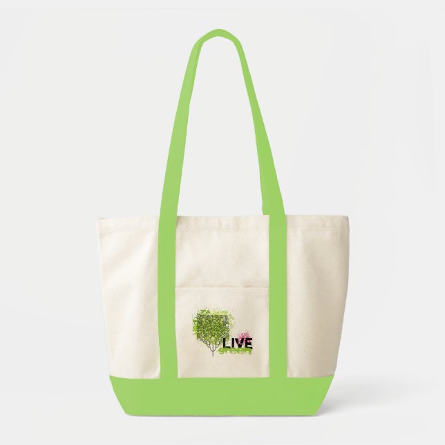 Bolsa Tote Verde vivo (Frente)