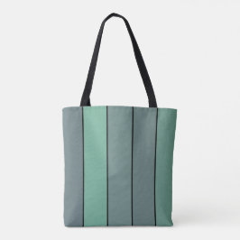Bolsa Tote Verdes E Cinzas De Inverno Em Papel De Aquarela