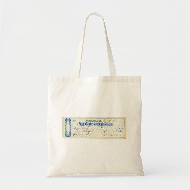Bolsa Tote Verificação de Ulysses S. Grant Signed desde o 17 (Frente)