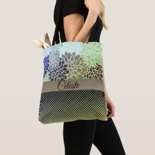Bolsa Tote Verificado Floral de 2 Tom