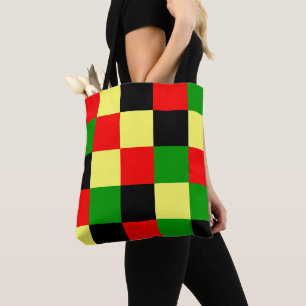 Bolsa Tote Verificadores vermelho, amarelo, preto e verde