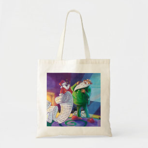 Bolsa Tote Verifique duas vezes o Papai Noel