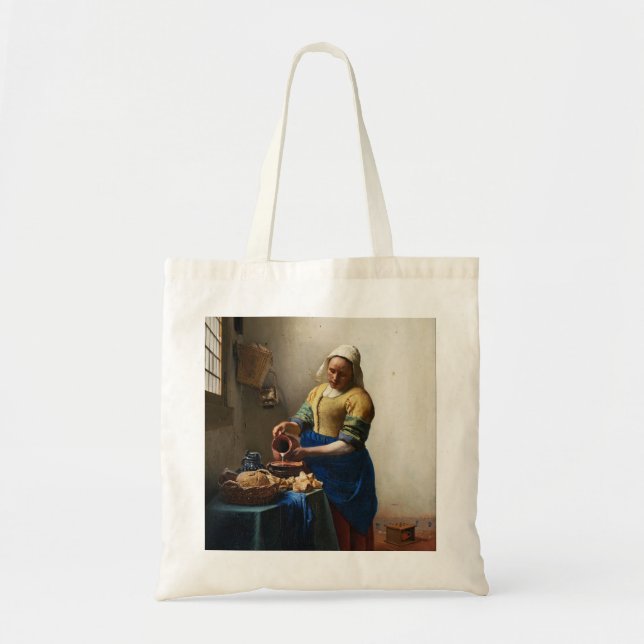 Bolsa Tote Vermeer a sacola do Milkmaid (Frente)