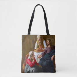 Bolsa Tote Vermeer - Cristo na Casa de Martha e Mary