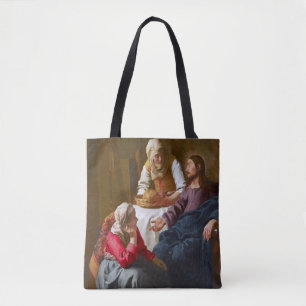 Bolsa Tote Vermeer - Cristo na Casa de Martha e Mary
