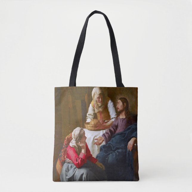 Bolsa Tote Vermeer - Cristo na Casa de Martha e Mary (Frente)