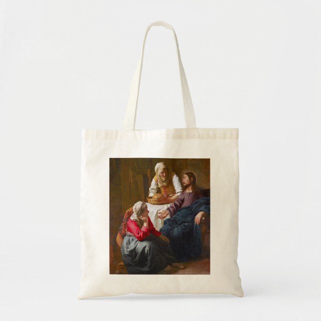 Bolsa Tote Vermeer - Cristo na Casa de Martha e Mary (Frente)