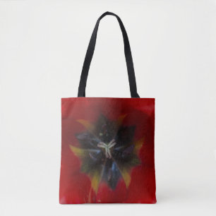 Bolsa Tote Vermelha & Preta