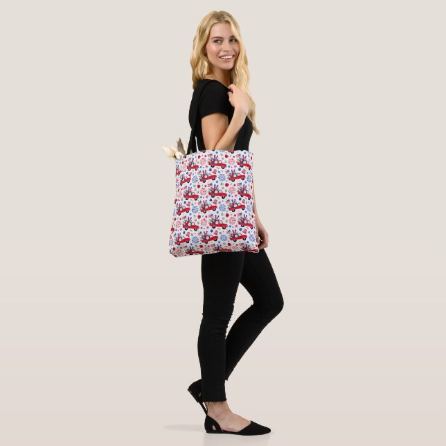 Bolsa Tote Vermelho, Branco e Azul (No(a) Modelo)