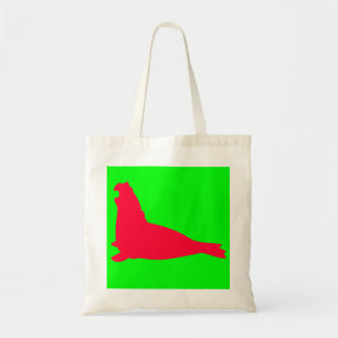 Bolsa Tote Vermelho da sacola do selo de elefante