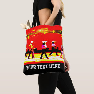 Bolsa Tote Vermelho do Grupo Ocidental de Dança de Linha (SEU