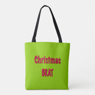 Bolsa Tote Vermelho Natal E Verde Brat