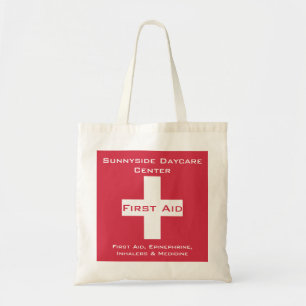 Bolsa Tote Vermelho personalizado da medicina do kit de