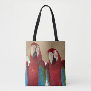 Bolsa Tote Vermelhos Azuis e Verdes