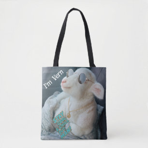 Bolsa Tote Vern o Príncipe de um Cordeiro andando de Shotgun 
