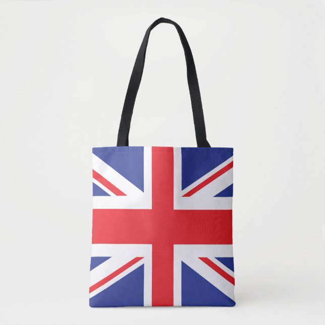Bolsa Tote Versão ilustrada da bandeira britânica (Frente)