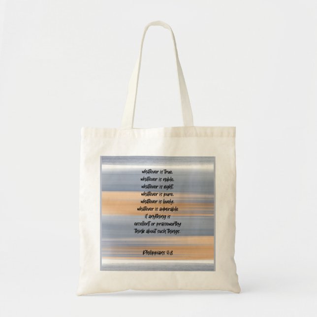Bolsa Tote versículo da Bíblia  (Frente)