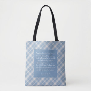 Bolsa Tote Versículo da Bíblia Personalizável Isaías 41:10, 1