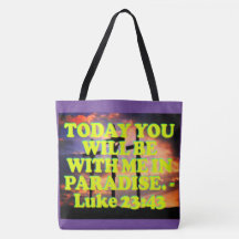 Verso da bíblia do 23:43 de Luke.