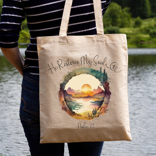 Bolsa Tote Verso da Bíblia do Salm 23