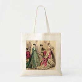 Bolsa Tote Vestido do Victorian com arco cor-de-rosa