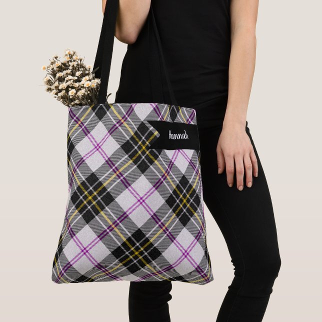 Bolsa Tote Vestido MacPherson Clan Tartan das Terras Altas Vi (Close Up)