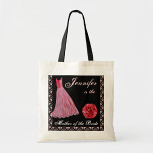 Bolsa Tote Vestido VERMELHO - mãe da sacola do algodão da