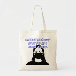 Bolsa Tote Vestir um Estilo de Grafite de Máscara