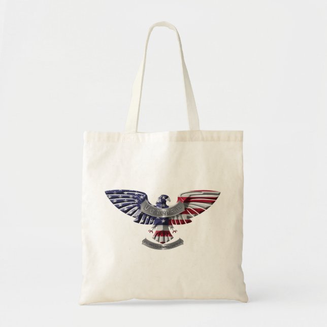 Bolsa Tote Veterana American Eagle "Orgulho De Ter Servido" (Frente)